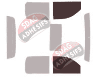 Gabarit vitrage - kit vitres avant - Cadillac Escalade (3) EXT Pick-up 4 portes (2006 - 2014)