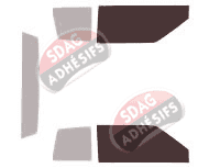 Gabarit vitrage - kit vitres avant - Cadillac Deville (13) Coupé 2 portes (1990 - 1994)