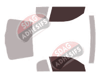 Gabarit vitrage - kit vitres avant - Chevrolet Monte-Carlo (5) Coupé 2 portes (1994 - 1999)