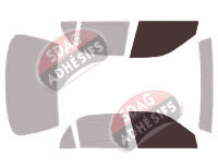 Gabarit vitrage - kit vitres avant - Chevrolet Prizm Berline 4 portes (1998 - 2002)