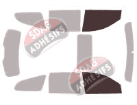 Gabarit vitrage - kit vitres avant - Chevrolet Traverse (2) 5 portes (2009 - 2017) Gabarit vitrage - kit vitres avant - Chevrolet Traverse (2) 5 portes (2009 - 2017)