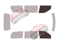 Gabarit vitrage - kit vitres avant - Chevrolet Venture Long 5 portes (1997 - 2005)