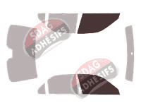 Gabarit vitrage - kit vitres avant - Honda Legend (3) Berline 4 portes (1997 - 2004)