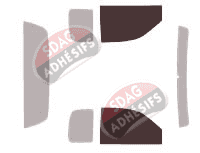 Gabarit vitrage - kit vitres avant - Dodge Dakota (2) Club Cab Pick-up 2 portes (1997 - 2004)