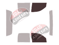 Gabarit vitrage - kit vitres avant - Dodge Dakota (3) Quad Cab Pick-up 4 portes (2005 - 2013)