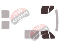 Gabarit vitrage - kit vitres avant - Dodge Sprinter Utilitaire 5 portes (2001 - 2006)