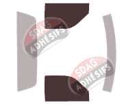 Gabarit vitrage - kit vitres avant - Dodge Ram (2) Simple Cab Pick-up 2 portes (1993 - 2002)