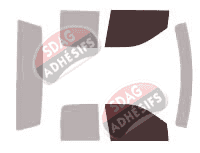 Gabarit vitrage - kit vitres avant - Dodge Ram (4) Ext - Quad Cab Pick-up 4 portes (2009 - 2018)