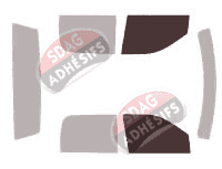 Gabarit vitrage - kit vitres avant - Dodge Ram (4) Crew Cab Pick-up 4 portes (2009 - 2018)