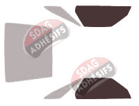 Gabarit vitrage - kit vitres avant - Dodge Daytona Coupé 2 portes (1990 - 1993)