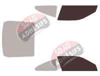 Gabarit vitrage - kit vitres avant - Eagle Talon Coupé 2 portes (1990 - 1994) Gabarit vitrage - kit vitres avant - Eagle Talon Coupé 2 portes (1990 - 1994)