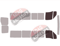 Gabarit vitrage - kit vitres avant - Renault Master (2) Long 4 portes (1997 - 2010) Gabarit vitrage - kit vitres avant - Renault Master (2) Long 4 portes (1997 - 2010)