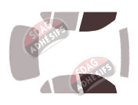 Gabarit vitrage - kit vitres avant - Geo Prizm Berline 4 portes (1993 - 1997)