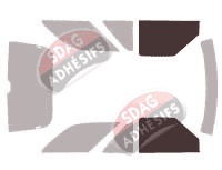 Gabarit vitrage - kit vitres avant - Gmc Jimmy (2) 3 portes (1995 - 2002)