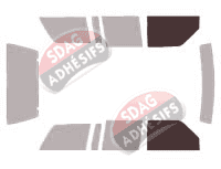 Gabarit vitrage - kit vitres avant - Gmc Jimmy (1) 5 portes (1983 - 1994)