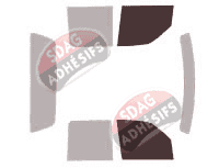 Gabarit vitrage - kit vitres avant - Lincoln Blackwood Quad Cab 4 portes (2002 - 2006)