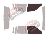 Gabarit vitrage - kit vitres avant - Lincoln Town Car (2) Berline 4 portes (1990 - 1994)