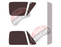 Gabarit vitrage - kit vitres avant - Gmc Sierra (1) Simple Cab C/K Pick-up 2 portes (1981 - 1987)