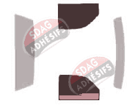 Gabarit vitrage - kit vitres avant - Gmc Sierra (2) Simple Cab Pick-up 2 portes (1999 - 2006)