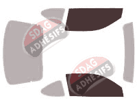 Gabarit vitrage - kit vitres avant - Oldsmobile Alero Coupé 2 portes (1999 - 2004)