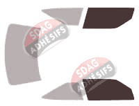 Gabarit vitrage - kit vitres avant - Oldsmobile Cutlass (5) Supreme Coupé 2 portes (1990 - 1997)