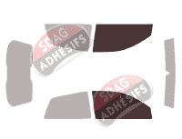 Gabarit vitrage - kit vitres avant - Fiat Bravo 3 portes (1995 - 2002)
