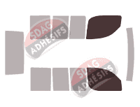 Gabarit vitrage - kit vitres avant - Fiat Doblo (1) 4 portes (2001 - 2009) Gabarit vitrage - kit vitres avant - Fiat Doblo (1) 4 portes (2001 - 2009)