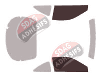 Gabarit vitrage - kit vitres avant - Acura Integra (3) Coupé 2 portes (1994 - 2001)