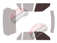 Gabarit vitrage - kit vitres avant - Acura Legend (1) Berline 4 portes (1986 - 1990)