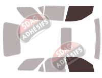 Gabarit vitrage - kit vitres avant - Acura MDX (1) 5 portes (2000 - 2006) Gabarit vitrage - kit vitres avant - Acura MDX (1) 5 portes (2000 - 2006)