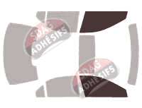 Gabarit vitrage - kit vitres avant - Acura RL Berline 4 portes (2005 - 2012)