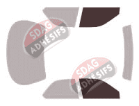 Gabarit vitrage - kit vitres avant - Acura TL (1) Berline 4 portes (1995 - 1999)