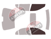 Gabarit vitrage - kit vitres avant - Acura TL (2) Berline 4 portes (1999 - 2003)