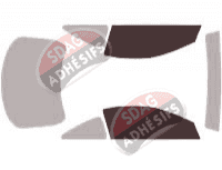Gabarit vitrage - kit vitres avant - Mercury Cougar Coupé 3 portes (1998 - 2002)