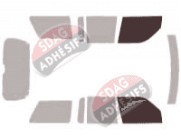 Gabarit vitrage - kit vitres avant - Mercury Mountaineer (1) 5 portes (1997 - 2001)