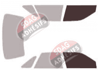 Gabarit vitrage - kit vitres avant - Mercury Sable (2) Berline 4 portes (1992 - 1995)