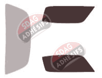 Gabarit vitrage - kit vitres avant - Pontiac Firebird (2) Coupé 2 portes (1970 - 1981)