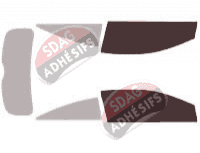 Gabarit vitrage - kit vitres avant - Saturn Astra Coupé 3 portes (2008 - 2011)