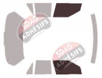 Gabarit vitrage - kit vitres avant - Saturn SL (1) Berline 4 portes (1991 - 1995)