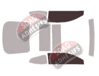 Gabarit vitrage - kit vitres avant - Scion tC Coupé 3 portes (2004 - 2010)