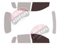 Gabarit vitrage - kit vitres avant - Scion xA 5 portes (2004 - 2007)