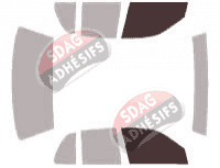 Gabarit vitrage - kit vitres avant - Ford Crown Victoria (3) Berline 4 portes (1998 - 2012)