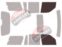Gabarit vitrage - kit vitres avant - Ford Expedition (2) 5 portes (2003 - 2006)