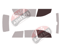 Gabarit vitrage - kit vitres avant - Fiat Stilo (1) Break 5 portes (2001 - 2007)