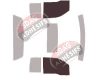 Gabarit vitrage - kit vitres avant - Ford F-Series (11) Extended Cab Pick-up 2 portes (2004 - 2008)