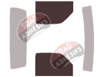 Gabarit vitrage - kit vitres avant - Ford Ranger (1) Simple Cab Pick-up 2 portes (1998 - 2009)