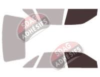 Gabarit vitrage - kit vitres avant - Ford Taurus (1) Berline 4 portes (1986 - 1991)