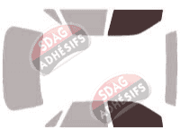Gabarit vitrage - kit vitres avant - Ford Taurus (2) Berline 4 portes (1992 - 1995)