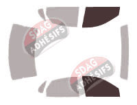 Gabarit vitrage - kit vitres avant - Ford Taurus (4) Berline 4 portes (2000 - 2007)