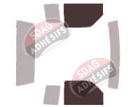 Gabarit vitrage - kit vitres avant - Ford Ranger (2) Super Cab Pick-up 2 portes (1993 - 1997)